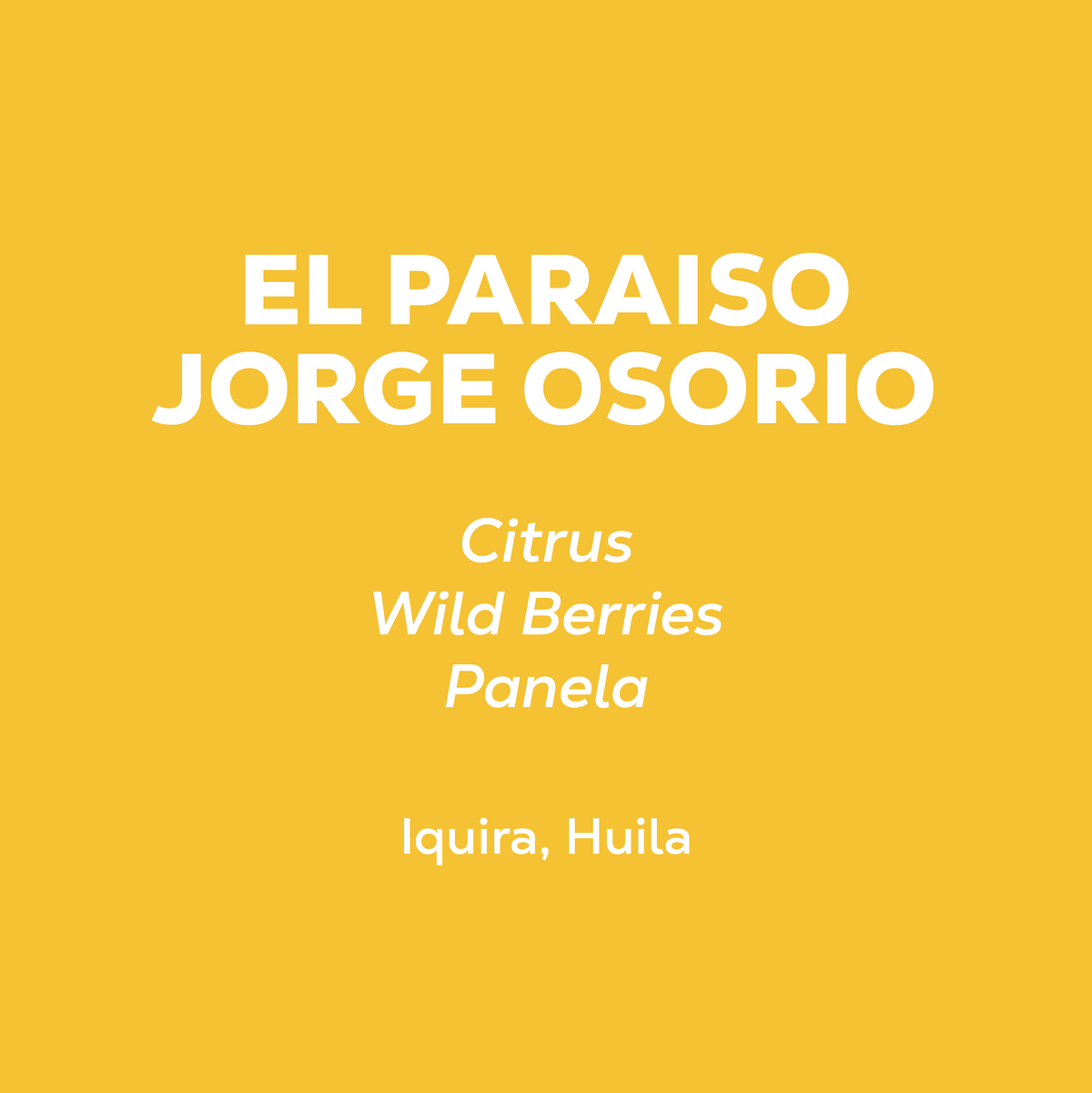 Colombia - El Paraiso Jorge Osorio