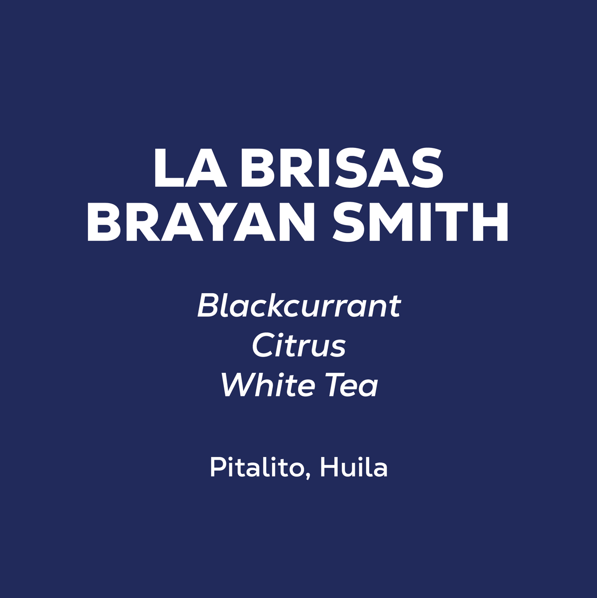 Colombia - La Brisas Brayan Smith