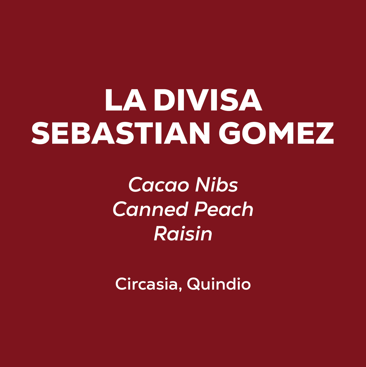 Colombia - La Divisa Sebastian Gomez